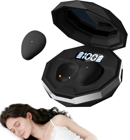 sunvito Cuffie per Dormire Bluetooth 6.0 – Mini Auricolari Senza fili per Dormire, Confortevoli e Leggeri, Batteria di Lunga Durata, per Allenamento, Lavoro e Viaggi, con Indicatore di Potenza
