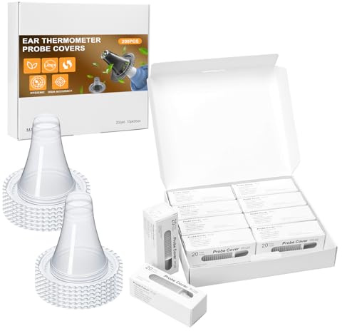 200 Stück Fieberthermometer Schutzkappen Ersatzschutzkappen Fieberthermometer Ohr für Braun Modelle Ohrthermometer