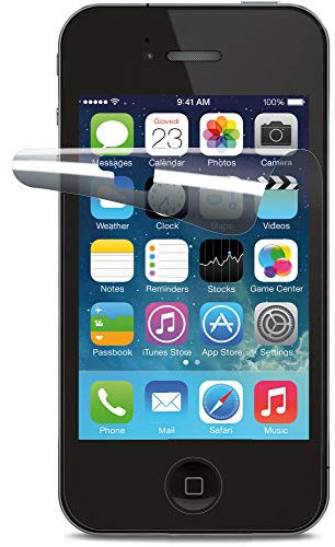 Cellular Line SPIPHONE4 Display Schutzfolie inkl. Reinigungstuch für Apple iPhone 4/4S (Doppelpack)