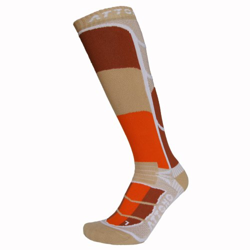 ATTONO 3 Paar Extreme Freestyle Socken Motocross Ski Snowboard Kompressions Strümpfe Größe: 42-44