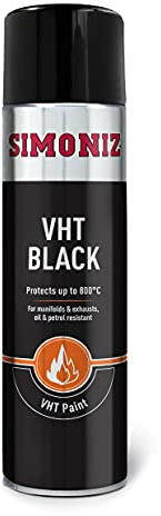 Holts Simoniz VHT flameproof exhaust paint in matt black up to 800c