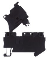 Phoenix Contact ST 4-HESI (5X20) Reihenklemme mit Sicherungshalter Einfach Schwarz, 500 V / 6.3A, Packung a 5 Stück