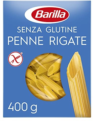 Barilla Pasta Penne Rigate Senza Glutine, Pasta Corta di Mais Bianco, Mais Giallo e Riso Integrale, 400 gr