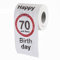 Papier toilette d'anniversaire drôle Papier toilette Décoration d'anniversaire Articles cadeaux (70e anniversaire)