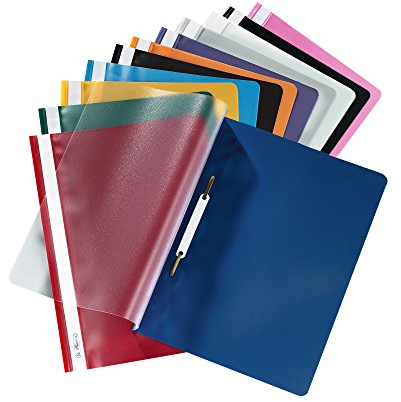 14 Herlitz Schnellhefter / DIN A4 / PP / extra stabil / 14 Farben