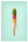 artboxONE Poster 60x40 cm Für Kinder Cacteen Ice Cream hochwertiger Design Kunstdruck - Bild Kaktus EIS EIS am stiel
