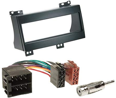 1 Din Radio Einbauset Blende Radioanschlusskabel Antennenadapter für Kia Ceed_sw (ED) 2007-2009 Kombi
