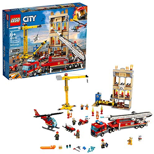 LEGO City Fire Brigade Downtown Fire Brigade 60216 (943 parts) light & sound - 2019