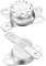 sourcing map KSD301 Thermostat 160 ° C / 320 ° F 10 A Normalerweise geschlossen N.C Einstellen der Schnappscheiben-Temperaturschalter für Mikrowelle, Backofen, Kaffeemaschine 2 Stück