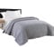 Laneetal 0180008, Tagesdecke Bettüberwurf Steppdecke Patchwork Flanelle Wendedesign Kariert, Bettdecke Stepp Decke Doppelbett unterfüttert und Gesteppt, Grau-Hellgrau Patchwork, 220x240 cm