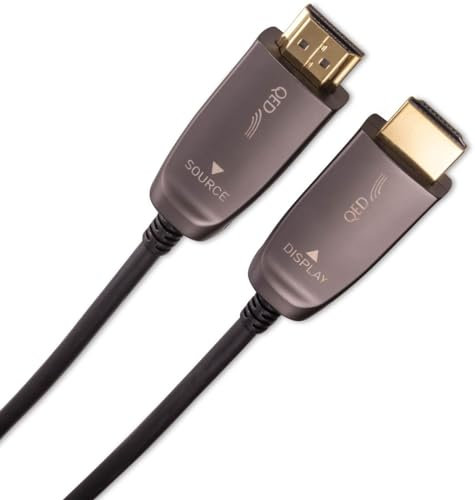 QED Performance Active Optical HDMI LSZH (Low Smoke Zero Halogen) Cables (50M)