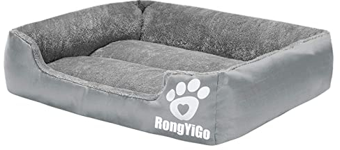 RongYiGo Haustierbett für kleine/mittel/große/extra große Hunde, super weiches Haustier-Sofa,Katzenbett, selbstwärmend und atmungsaktiv, Haustierbett, Premium-Bettwäsche