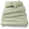 Blumtal - Parure De Lit 150x200 en Microfibre - 3 Pièces - Drap Housse 150x200 + Drap Plat 2 Personnes (240x275) + 2 Taies d'oreiller 50x80 - Vert Olive