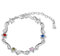 lorajewel Personalisierte Damenarmbänder Unendliches Silberarmband Armbänder mit 1-6 Namen Mutter und Tochter Armband Geschenk für Muttertag Weihnachten Valentinstag (4 namen)