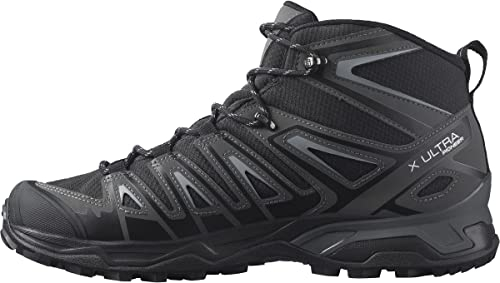 Salomon X Ultra Pioneer Mid ClimaSalomon Waterproof Herren Wanderschuhe, Alle Wetterbedingungen, Sicherer Fußhalt, Stabil und gedämpft, Black, 42