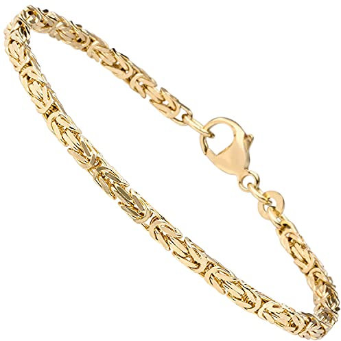 2,8mm Armband Armkette Königskette aus 333 Gold Gelbgold massiv 21cm Unisex