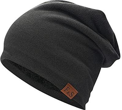 Klassische Beanie Mütze Damen Herren Atmungsaktivem Leichtem Longbeanie Loch Slouch Weich Warm und Dünn Laufmütze Wintermütze Bergsteigen Radfahren