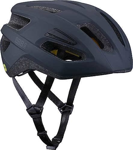 BBB Erwachsene Fahrradhelm für Mountainbike und Rennrad, Mattes schwarz, M (53-58 cm)