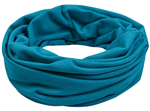 Miobo Kinder Baumwolle Loopschal Schlauchschal Rundschal Halstuch Tuerkis-S