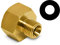 Rabenburg Propangas Adapter 1/2 R (IG) x 1/4 L (AG) für Gasschlauch - Gasschlauch Adapter für Gaskocher, Gasherd, Gasbackofen, Gastherme, Wohnmobil, Camping