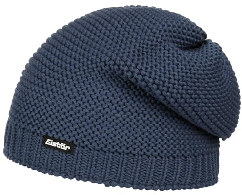 Eisbär Corson Oversize Knit Beanie ski hat Winter (One Size - Blue)