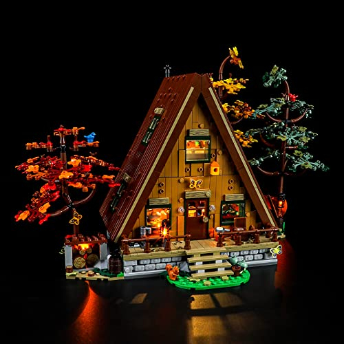 BRIKSMAX 21338 Led Licht für Lego Finnhütte - Compatible with Lego Ideas Bausteinen Modell - Ohne Lego Set