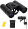 FLYAMAPIRIT Mini Fernglas Teleskop Faltbares 8X21 HD Fernglas mit Smartphone-Adapter, Tragegurt und Aufbewahrungstasche für Vogelbeobachtung, Konzerte, Oper, Sport und Reisen
