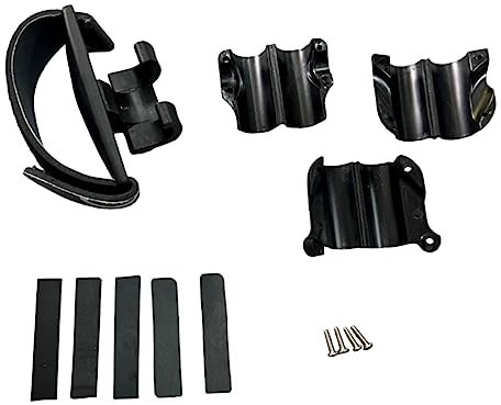 Amagogo Posaunengriff, Posaunen-Reinigungspflege, verstellbare schwarze Bandagen mit Schrauben und Riemen