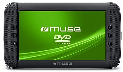 Muse M-1028CVB. Reproductor de DVD Portatil de Pantalla Grande, soporta DVD, DVD-R/RW, CD, CD-R/RW. Compatible con MP3. JPEG y Xvid. Pantalla de 10,1 “ TFT LCD, con Control de Brillo.