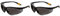 DEWALT Reinforcer Smoke Ploycarbon Safety Glasses - Black/Smoke, One Size (Pack of 2)