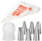 100 Stück Spritzbeutel Transparent Spritzbeutel mit Tüllen Dick Spritztüllen Spritzbeutel Einweg Süßigkeiten Tüten Piping Bags and Nozzles für Kekse Cupcakes Desserts Kuchen Dekoration