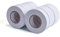 ADHES Cinta aislante de PVC para aislamiento eléctrico blanco 19mm x 20m x 10 rollos