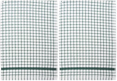 Samuel Lamont Tea Towel, Cotton, Hunter Green, One Size (Pack of 2)