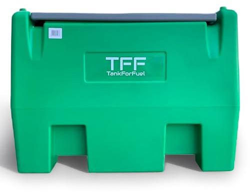 TFF Depósito Gasolina Móvil de 220 litros con Surtidor Gasolina 12V certificado ATEX, flujo de 50 l/min. Estación de Servicio Móvil con cable batería, manguera de 4 m, pistola de repostaje automática