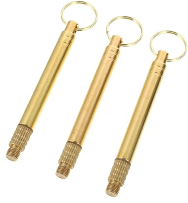 GLEAVI 3 Piezas De Soporte Para Palillos De Palillos De Llavero Cuchara Para La Oreja Limpiador De Oídos Multiherramientas Reutilizables Para Los Oídos Llavero De