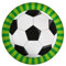 PD-Party- Platos de papel, fútbol, Multicolor, 22.6cm (7130007)