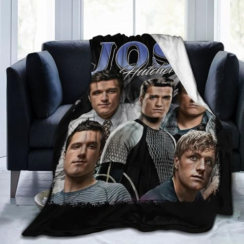 Mobili Josh Star Hutcherson Schauspieler-Überwurfdecke, weiche Plüsch-Reisedecke für Schlafzimmer, Wohnzimmer, Couch, Büro, 203,2 x 152,4 cm