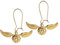 Cinereplicas Harry Potter - Goldener Schnatz Ohrringe - 1 * 0,8cm - Offizielle Lizenz