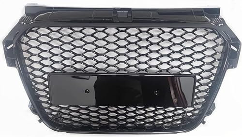 DHONDT Griglia Anteriore in Rete per Audi A1/S1 2010-2014, Auto Kit di Rivestimento della Copertura della Griglia a Nido d'Ape a Nido d'Ape