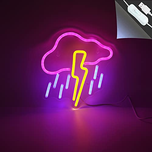 Cloud Neon Light Sign Led Neon Art Neon Sign Neon USB Powered Sign for Home Indoor Bar Store Hotel Wall Decor Christmas Party Office Party Supplies