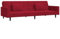 vidaXL Schlafsofa 2-Sitzer, Schlafcouch mit 2 Kissen, Gästebett mit Holzrahmen, Sofabett Tagesbett Couch Sofa Ausziehbar, Weinrot Samt