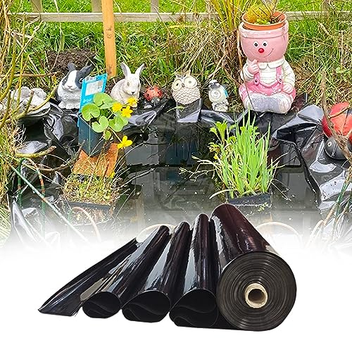 Janeepoch Teichfolie Dichtungsfolie Extra Dick Reißfest Gartenfolie aus Polyethylen für Wassergärten Fischteiche Landschaftsbau Brunnen (Größe : 1x4.0m (3.3x13.1ft))