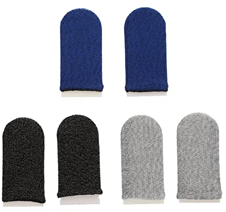 GARVALON 12 Stück Game Fingerhülse Controller Daumenhülle Handy-spiel Finger Cot Aus Hochwertigem Material Flexibel Für Fast Jede Fingergröße Angenehm Zu Tragen Vor Reibung Schützt Spielgef