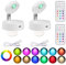 Wireless LED Spotlight Indoor with Remote: Rechargeable Mini Spot Lights for Picture Art Display Plants Lighting - Small Spotlights for Wall Ceiling Decorative (2 Pack)