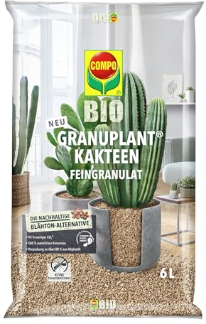 COMPO Bio GRANUPLANT® - Granuli per piante da cactus, 6 l, grigio/beige