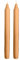 Set mit 8 dekorativen Kerzen, Doriche, Farbe Pfirsich, Brenndauer 8 Stunden, Durchmesser 2,2 cm, Höhe 25 cm