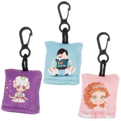 FRCOLOR 3pièces Kit Chiffons Lunettes Avec Porte-clés Outils De Nettoyage Double-face Pour Lentilles Écrans De Téléphone Et Lunettes Lavables Et Réutilisables Compact Et Pratique Pour Clés