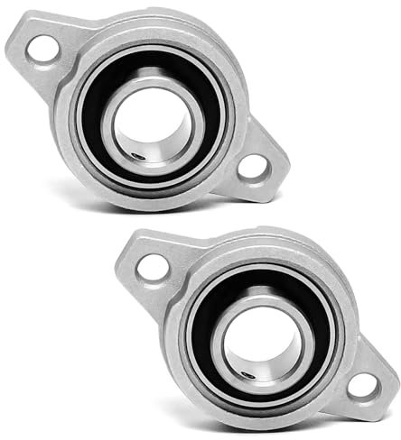2 cuscinetti flangiati, cuscinetti a sfera KFL000, cuscinetto a sfera, 10 mm, diametro interno, cuscinetto a sfera, cuscinetto, cuscinetto a sfera, cuscinetto a sfera, cuscinetto ad albero rombo per