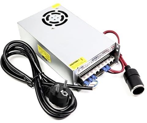 Schaltnetzteil 12V 30A 360W, KFZ Netzadapter Spannungswandler AC 240V auf DC 12V 30A 360W, Spannungswandler Steckdose geeignet für LED Streifen, CCTV, Radio, Kamera, Elektronische Instrumente