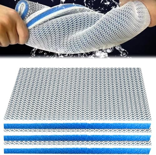 AQUACLR 8D Spugna Filtro Acquario, Spugna Acquario, Tappetino per Filtri D'acquario, Struttura a Nido d'Ape con Riempimento Biochimico, Riutilizzabile, per Acquario, Filtro per Laghetto (30 x 20 cm)